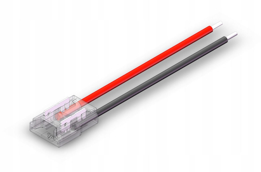 ZŁĄCZKA LED DO TAŚM LED COB NEON MONO 8mm Z PRZEWODEM Typ złączka