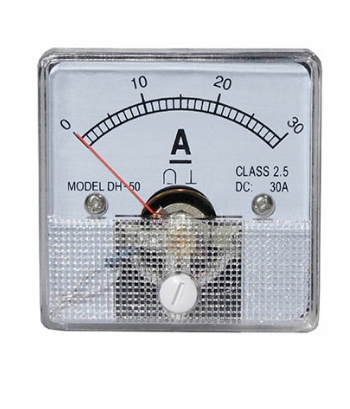 Amperomierz do prostownika 30A analogowy wskaźnik miernik (0780)