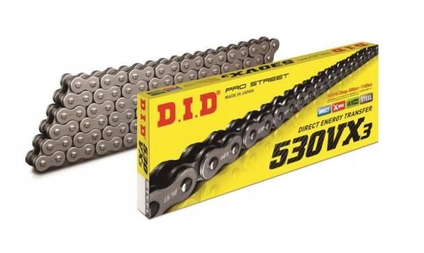 

Łańcuch Napędowy DID 50 530 VX3 X-ring 110 ogniw