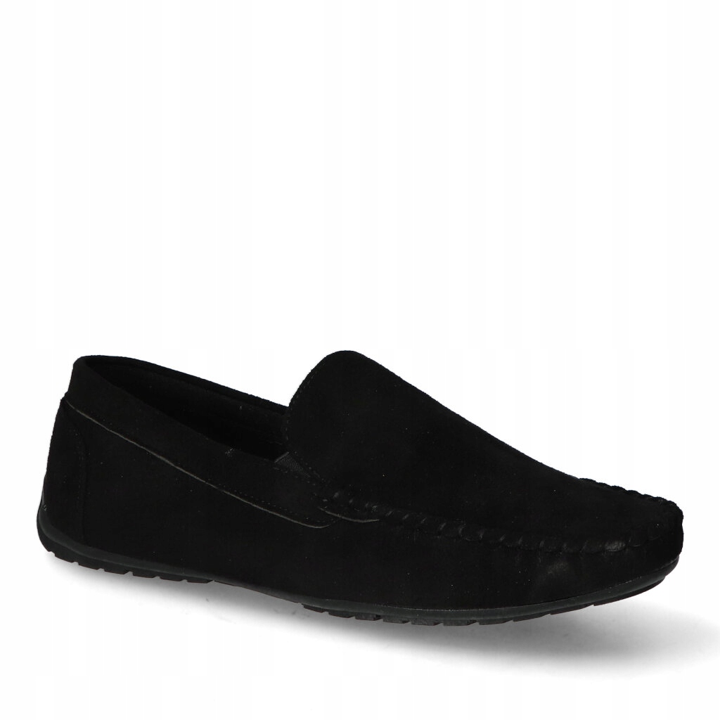 Mokasyny Haver AB909KB-1 Czarne zamsz 38