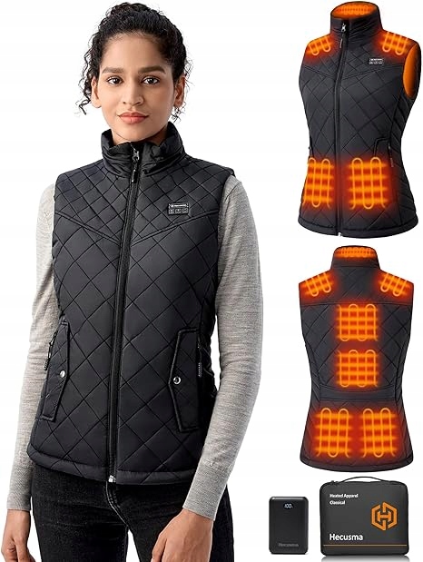 Kamizelka grzewcza damska 9 stref 16000 mAh 7,4V