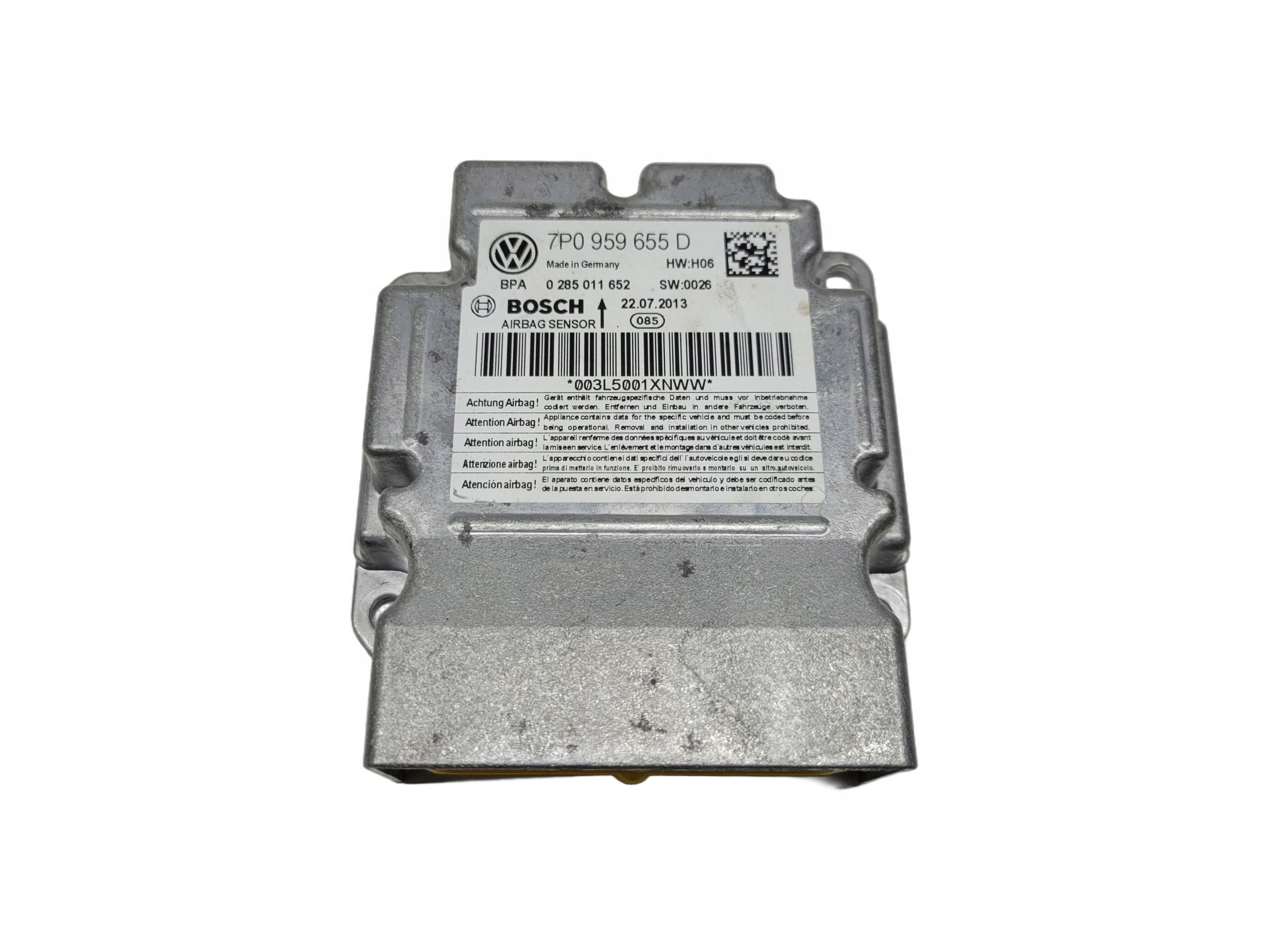 module SENSOR airbag VW TOUAREG II 7P 7P0959655D