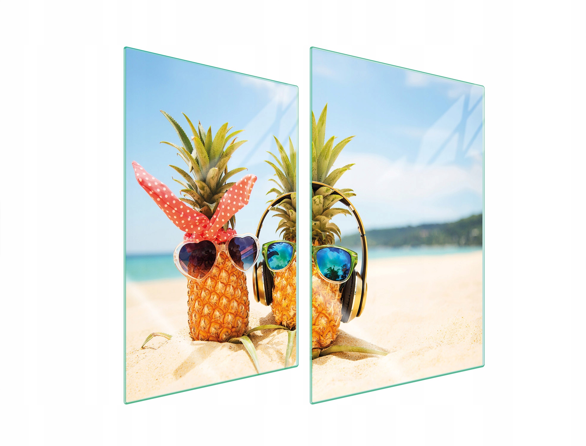 Ochranná Skleněná Deska Do Kuchyně 2x35x52 Ananas Tvrzené Sklo