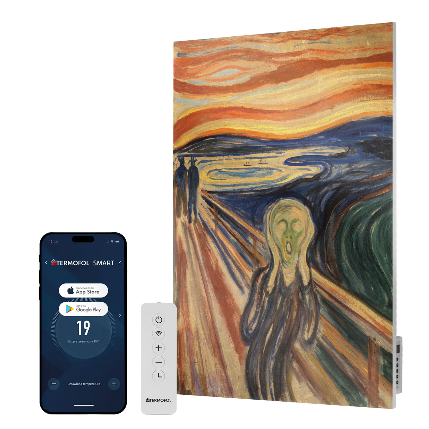 Infračervený ohrievač obraz Krik 500 W 85x60 cm WiFi