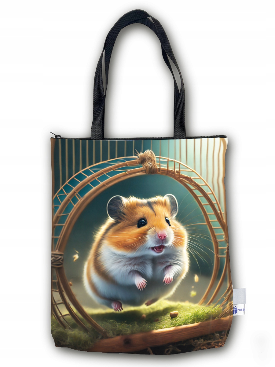 Torba na zakupy / PREMIUM / Zwierzę / Torba z chomikiem / Chomik