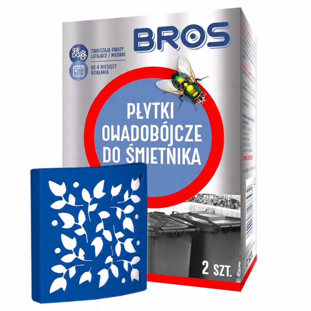 

Bros Płytki Owadobójcze Do Śmietnika 2x Na Larwy