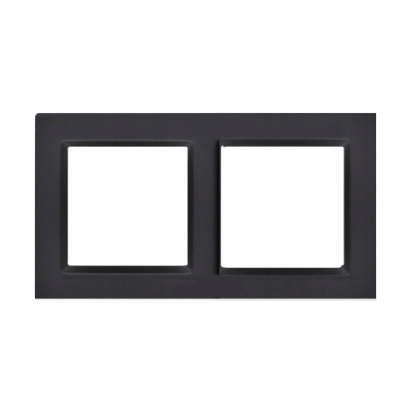 RAMKA PODWÓJNA SIMON 10 CR2/49 CZARNY MAT