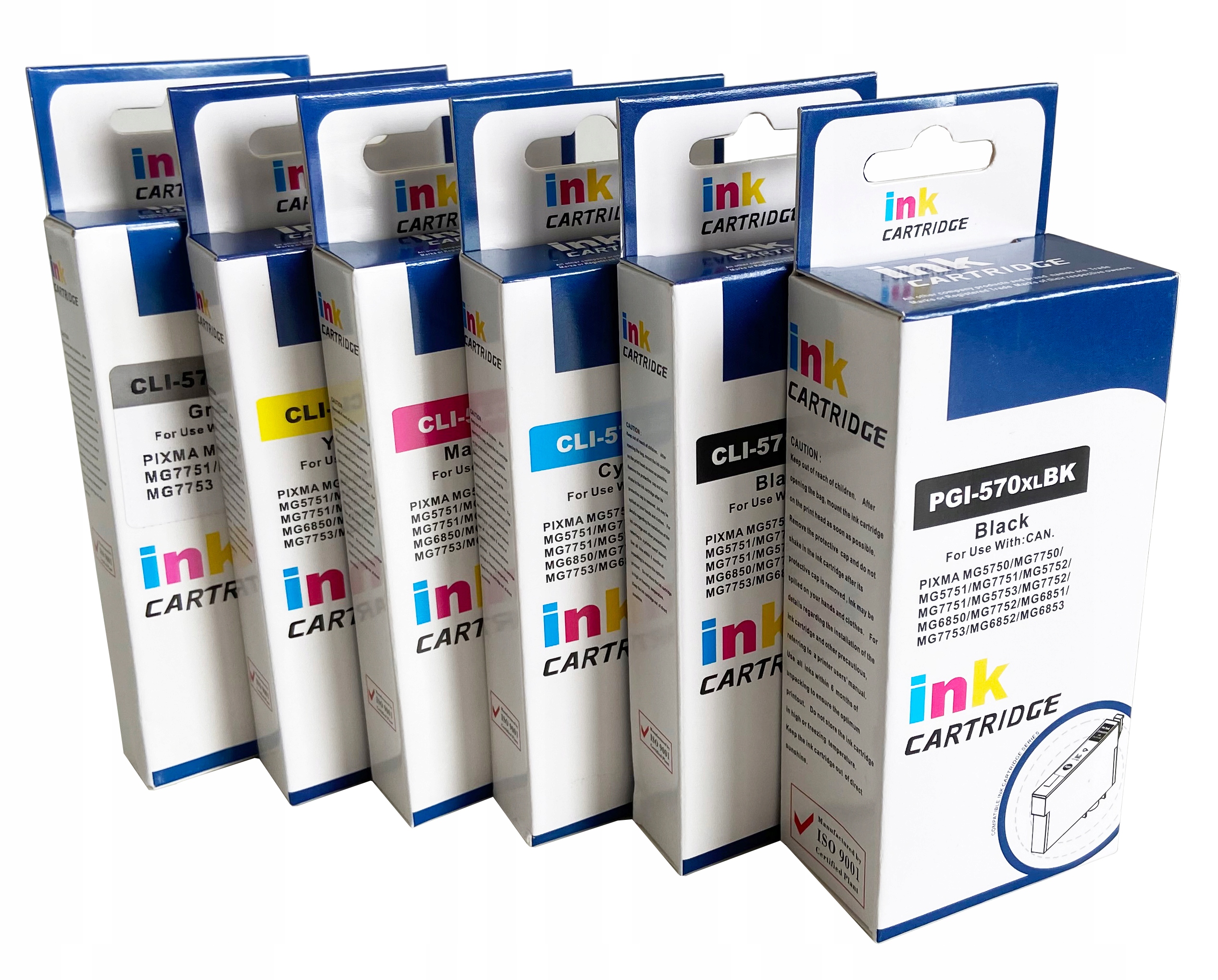 

6x Tusz do Canon PGI-570 571 TS5055 Grey Szary XL