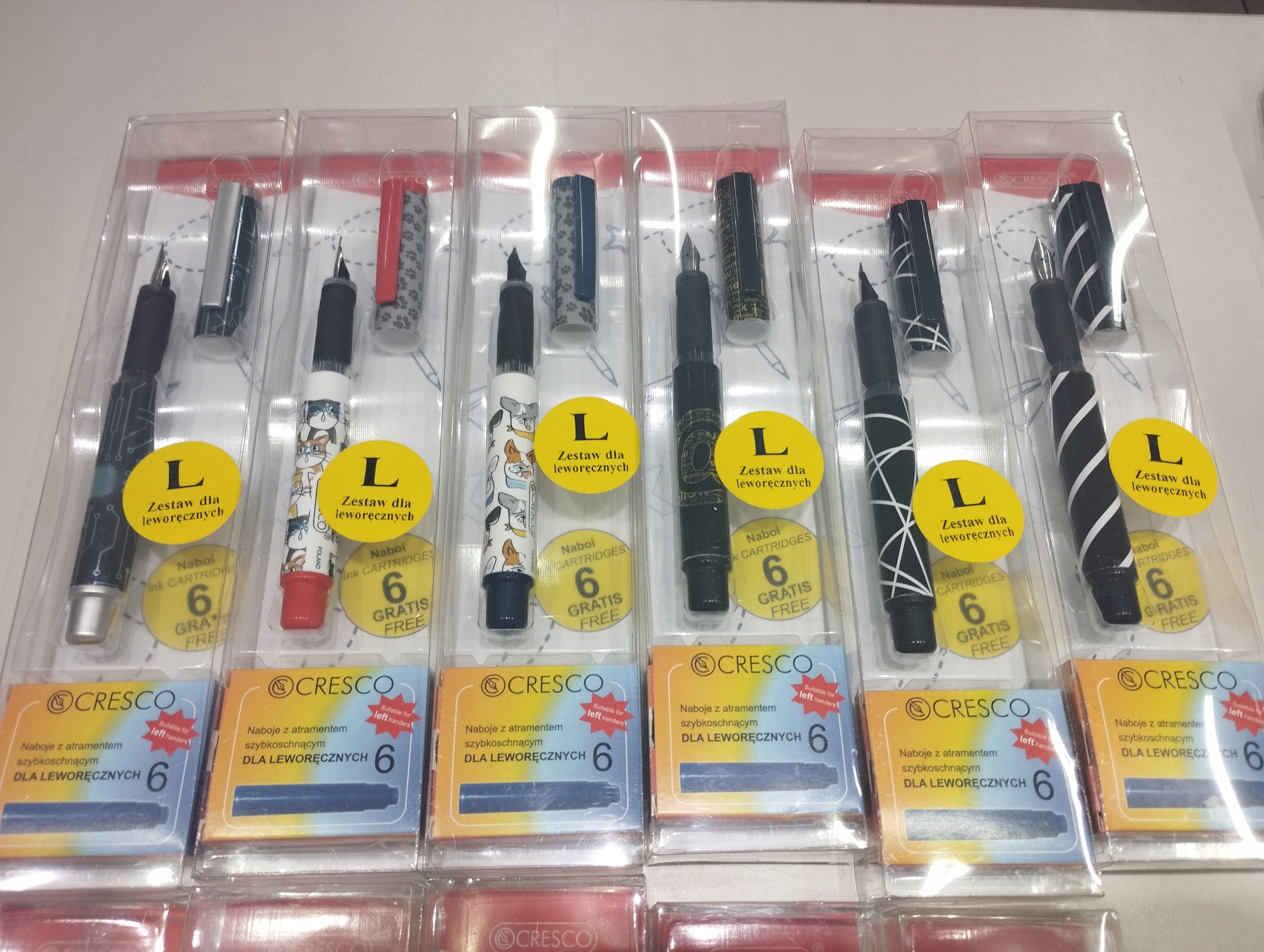 PIÓRO WIECZNE LEWORĘCZNE +NABOJE CRESCO