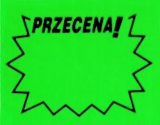 ETYKIETY CENOWE CENA METKI METKA PRZECENA 120 szt Producent MONTIP