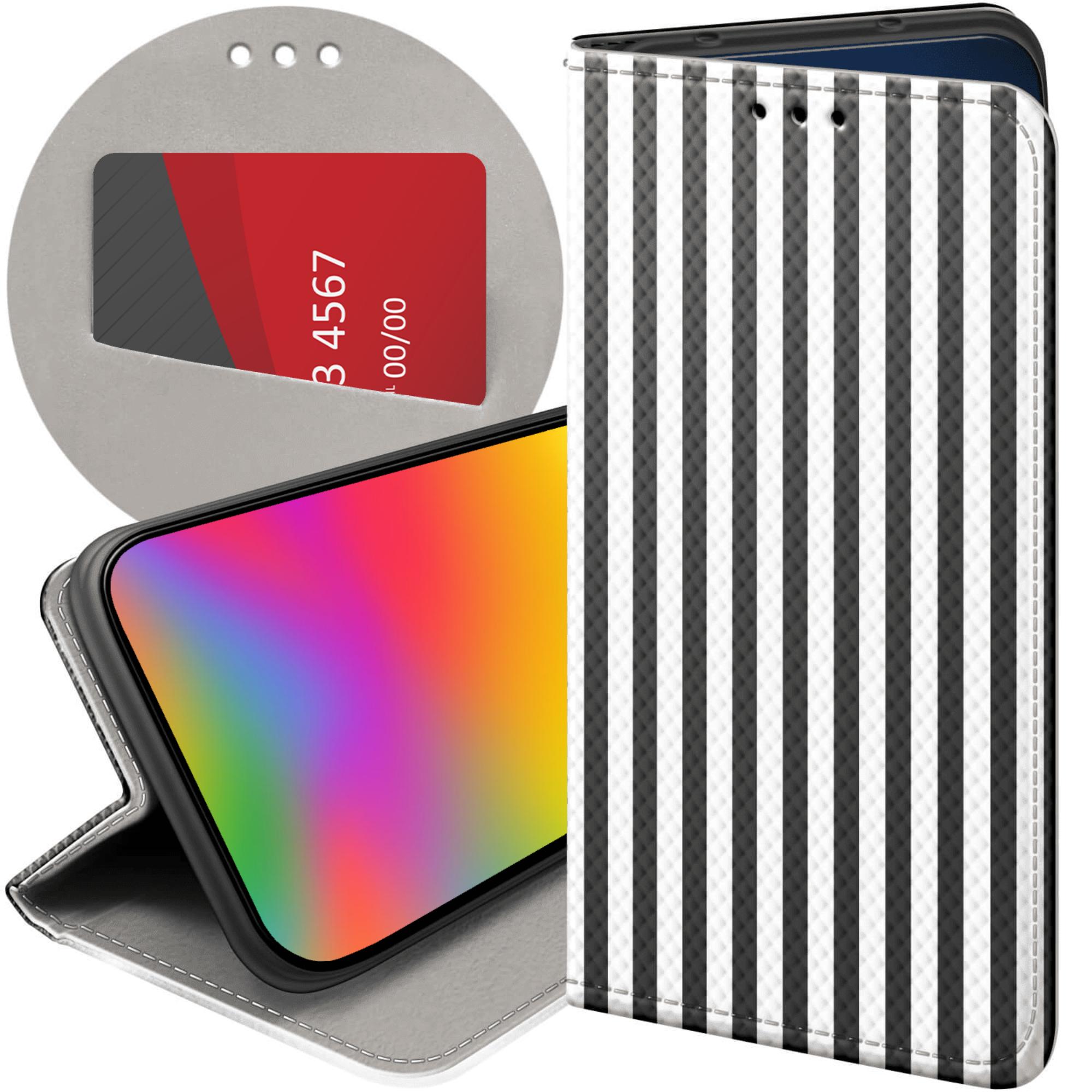 Etui Z Klapką Do Samsung Galaxy S22 Plus S22 Pro Paski Linie Fale