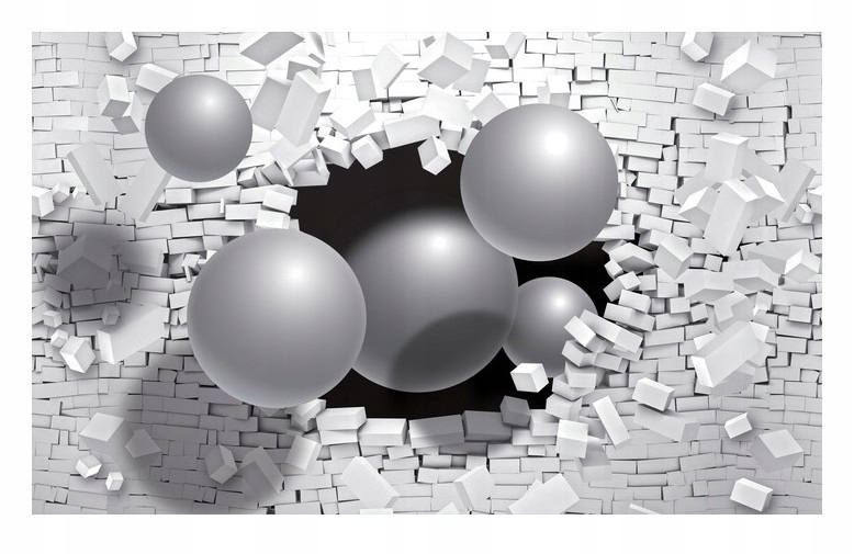 

Fototapeta 3D cegła beton mur efekt Kule 368x254