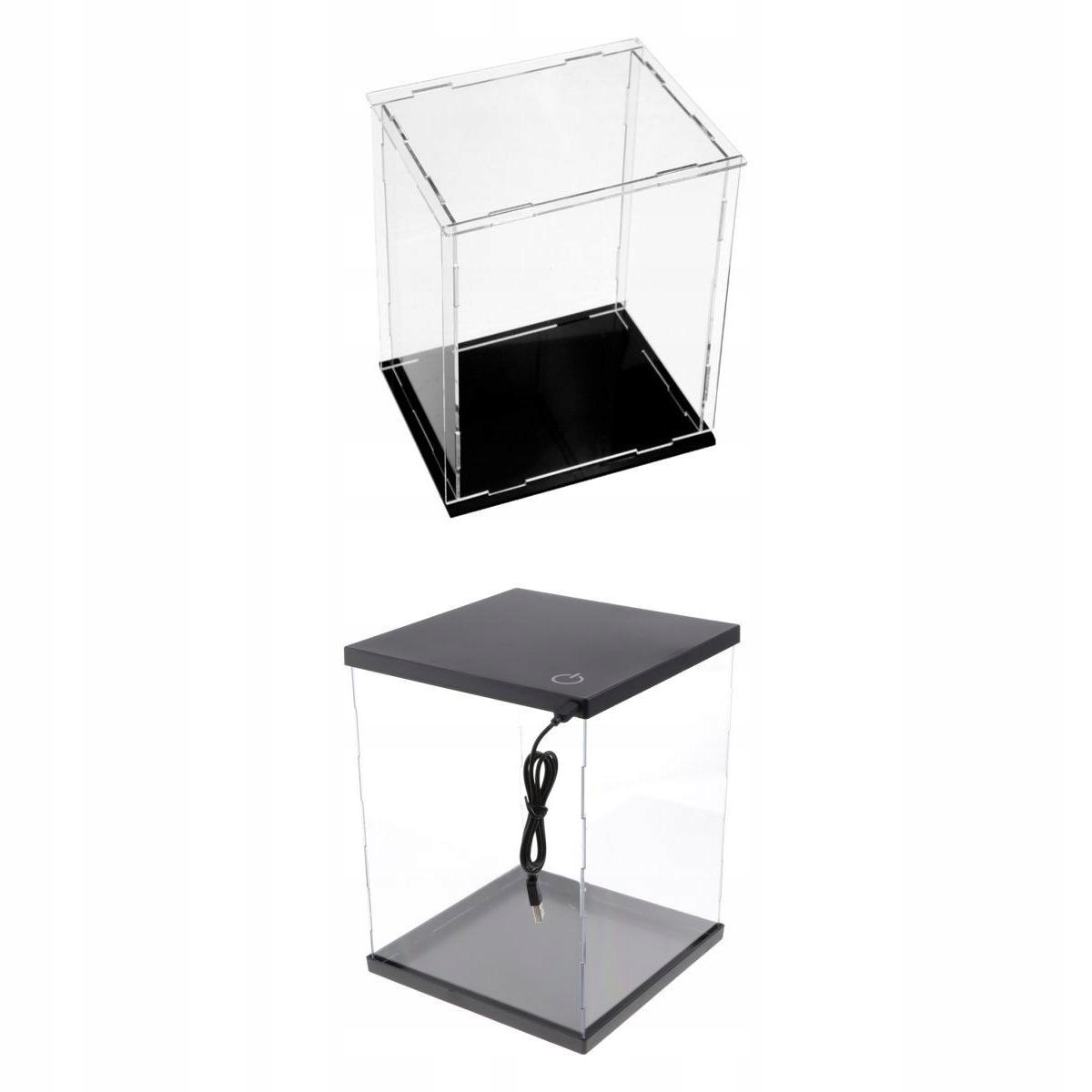 2pcs Clear Acrylic Figurine Display Case for Doll