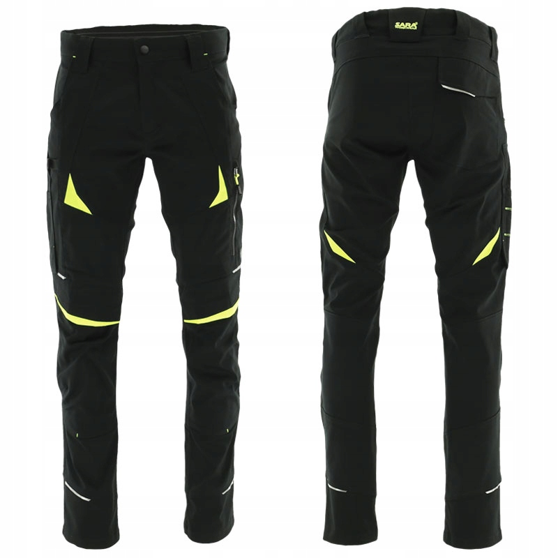 Spodnie Robocze Ochronne Do Pasa Elastyczne Bawełniane Sara Cottonflex 56