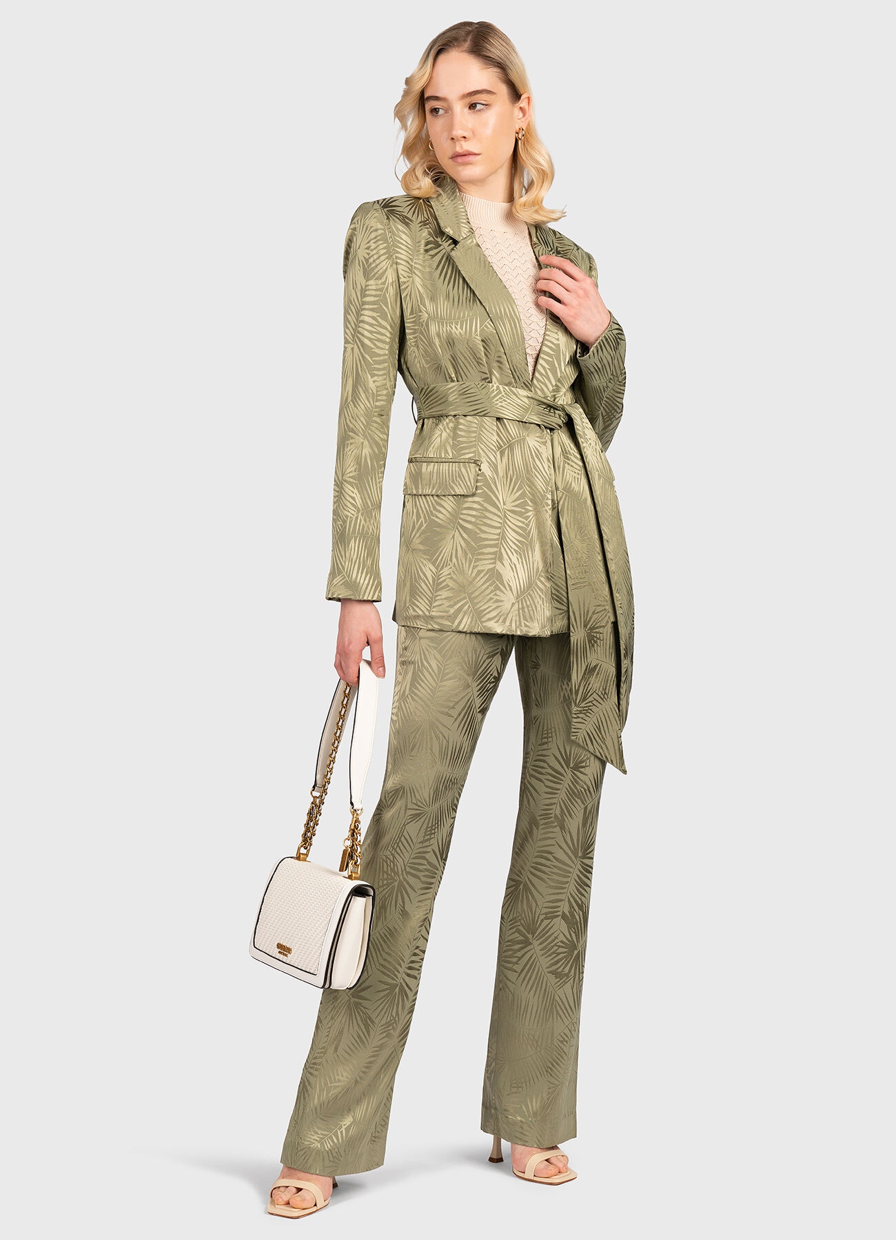 Guess Saténový Vzor Kalhot (M)