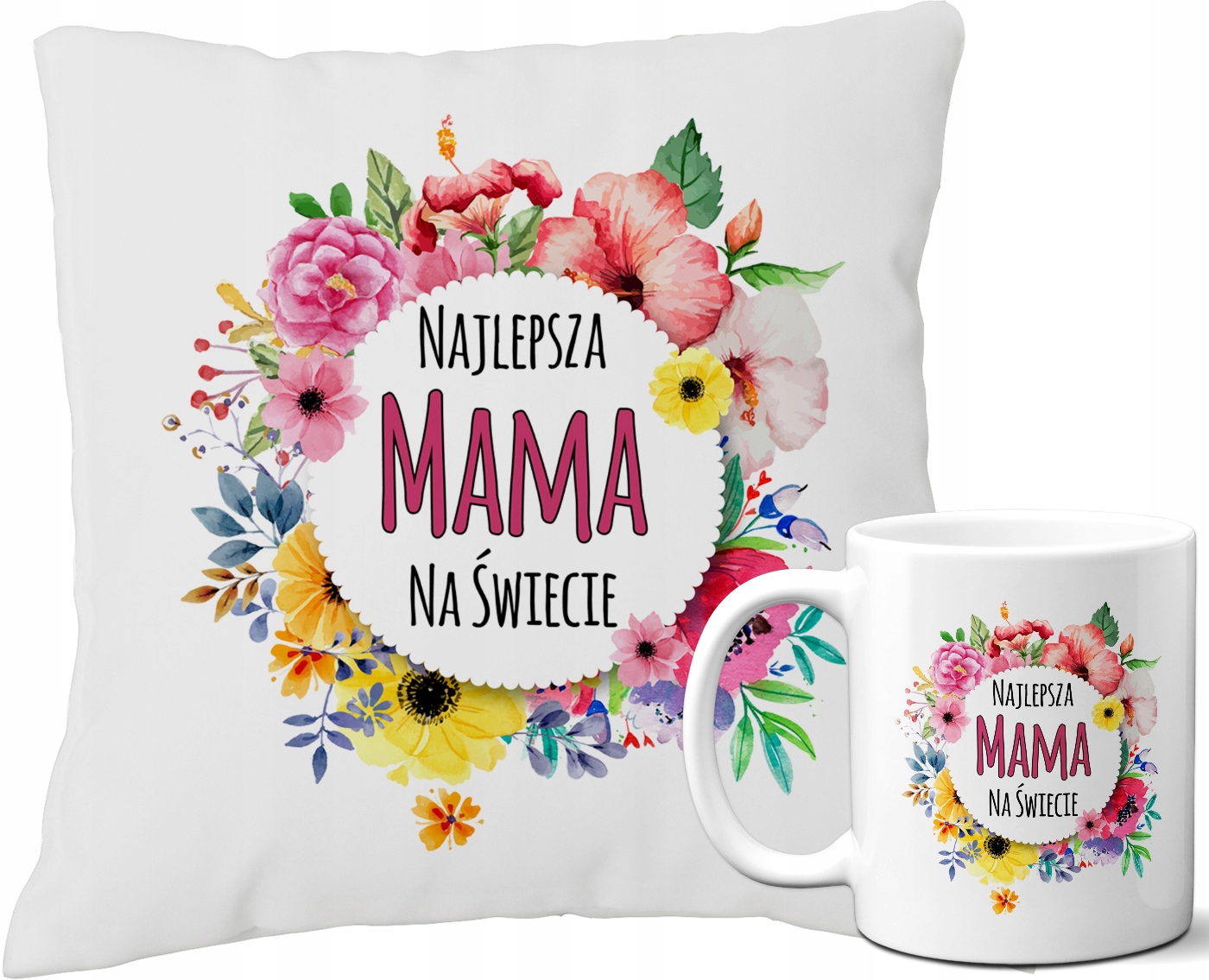 

Poduszka + Kubek - Prezent Dzień Mamy Matki
