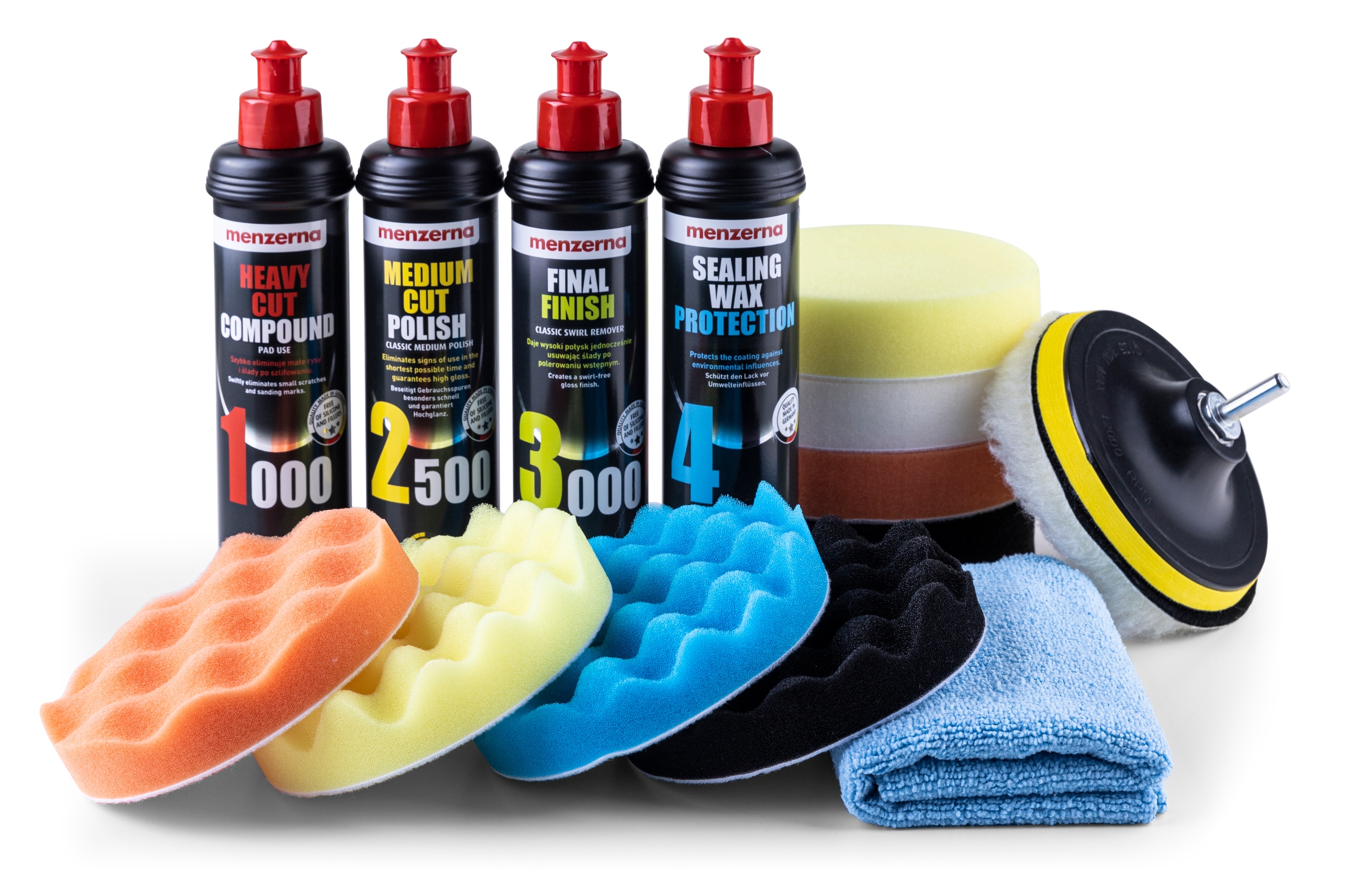 

Zestaw 3x Pasta Polerska Menzerna Wosk Sw Pady