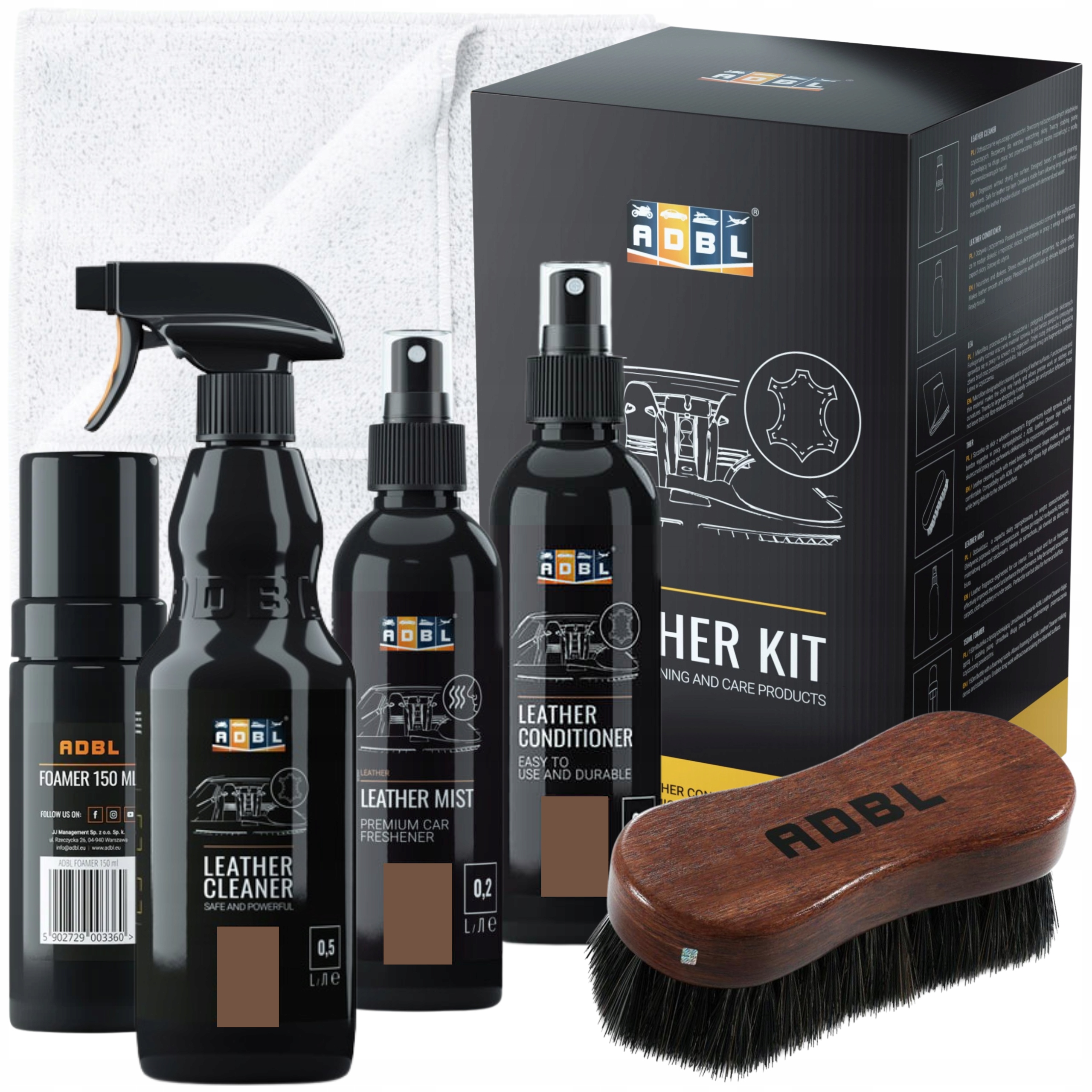 

Adbl Leather Kit Zestaw Do Czyszczenia Skór