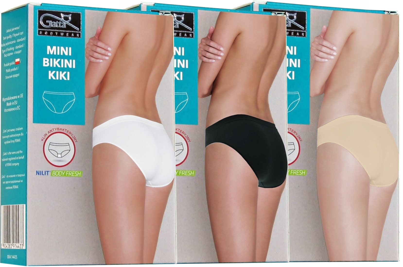 

Gatta Figi Bezszwowe - Mini Bikini Kiki -3-PAK r.M