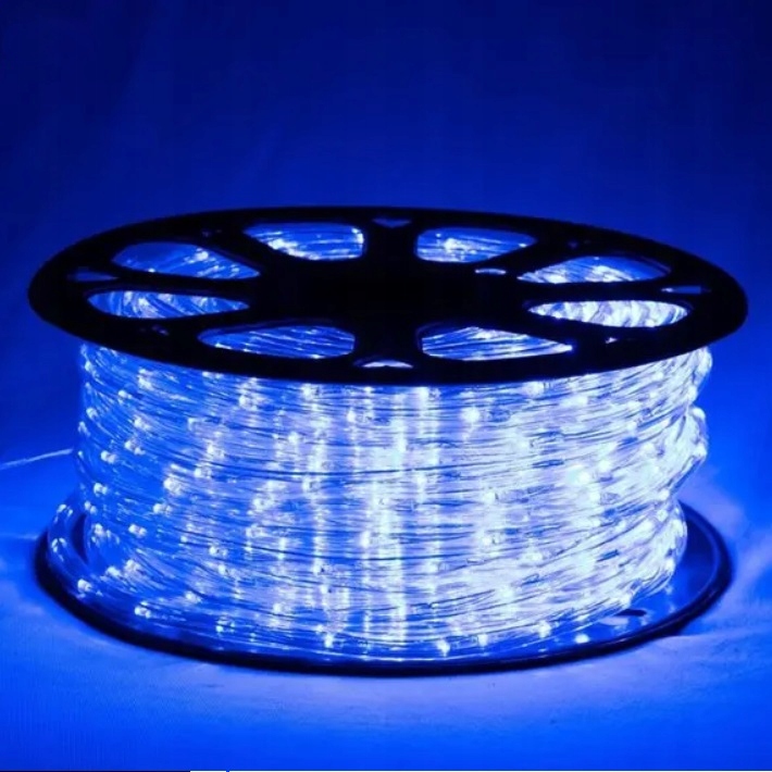 WĄŻ ŚWIETLNY LED NA METRY NIEBIESKI 3 ŻYŁOWY Zastosowanie na zewnątrz