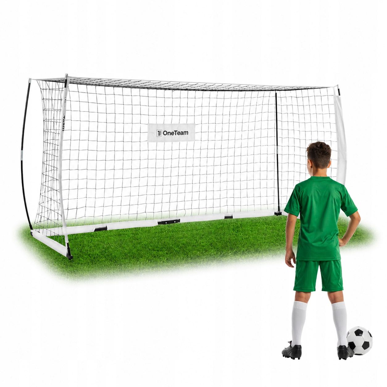 Bramka do piłki nożnej OneTeam Flex 300x155cm Składana Przenośna Treningowa