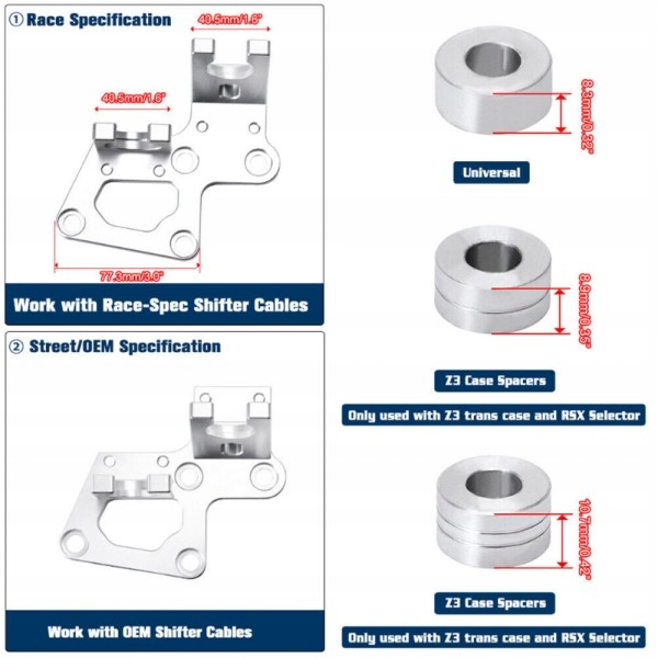 Mocowanie wspornik adapter Liny Linki Shor Shifter Honda Civic Swap K20 K24 Numer katalogowy części nr-06010917