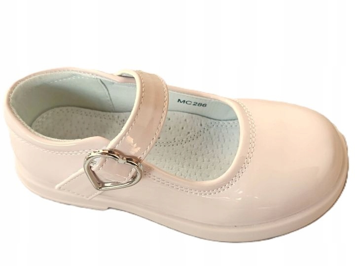 ŚLICZNE balerinki wizytowe Półbuty wesele rzep skóra r. 29 P2-77 Marka Apawwa