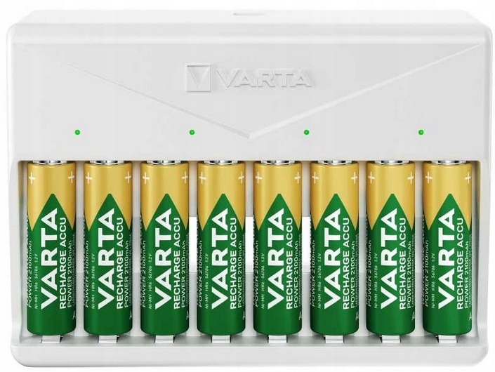 

Ładowarka Varta na akumulatorki baterie 8xAA 8xAAA