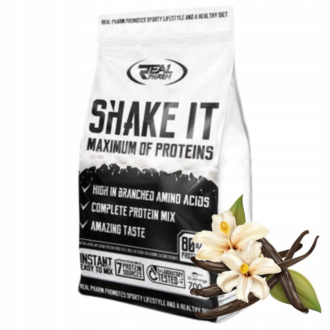 Real Pharm Shake It 700 g Wpc Wpi koncentrát proteinový izolát proteinový izolát mix