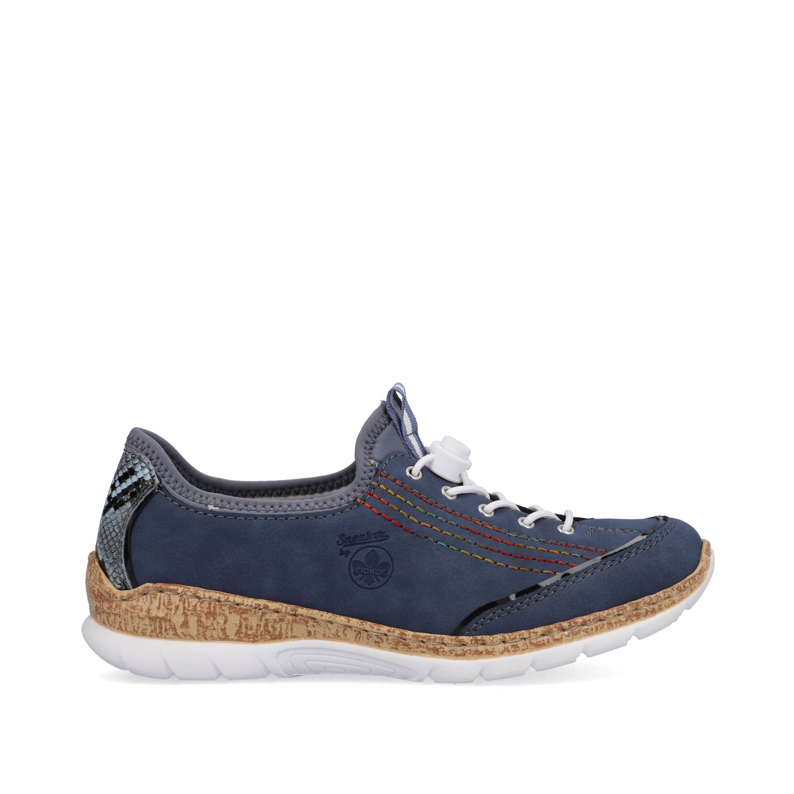 RIEKER sneakersy, buty, półbuty niebieskie N42T0 Marka Rieker