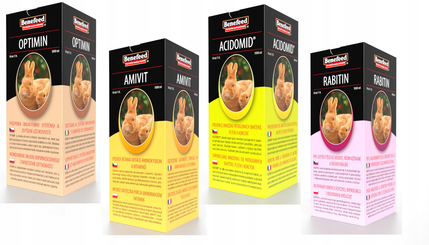Levně Acidomid, Amivit, Optimin, Rabitin králičí králík