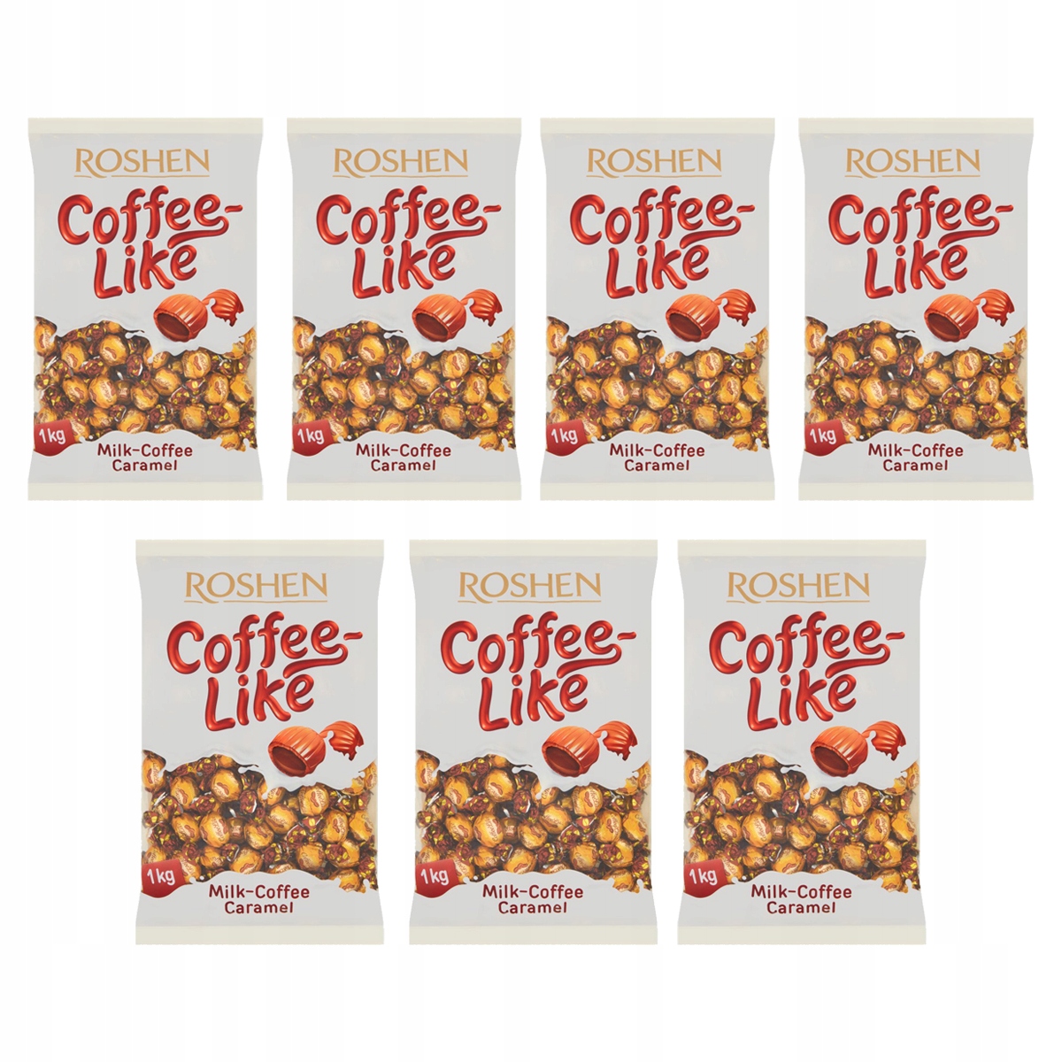 Levně Roshen CoffeeLike Plněné karamelky 1kg 7 kusů