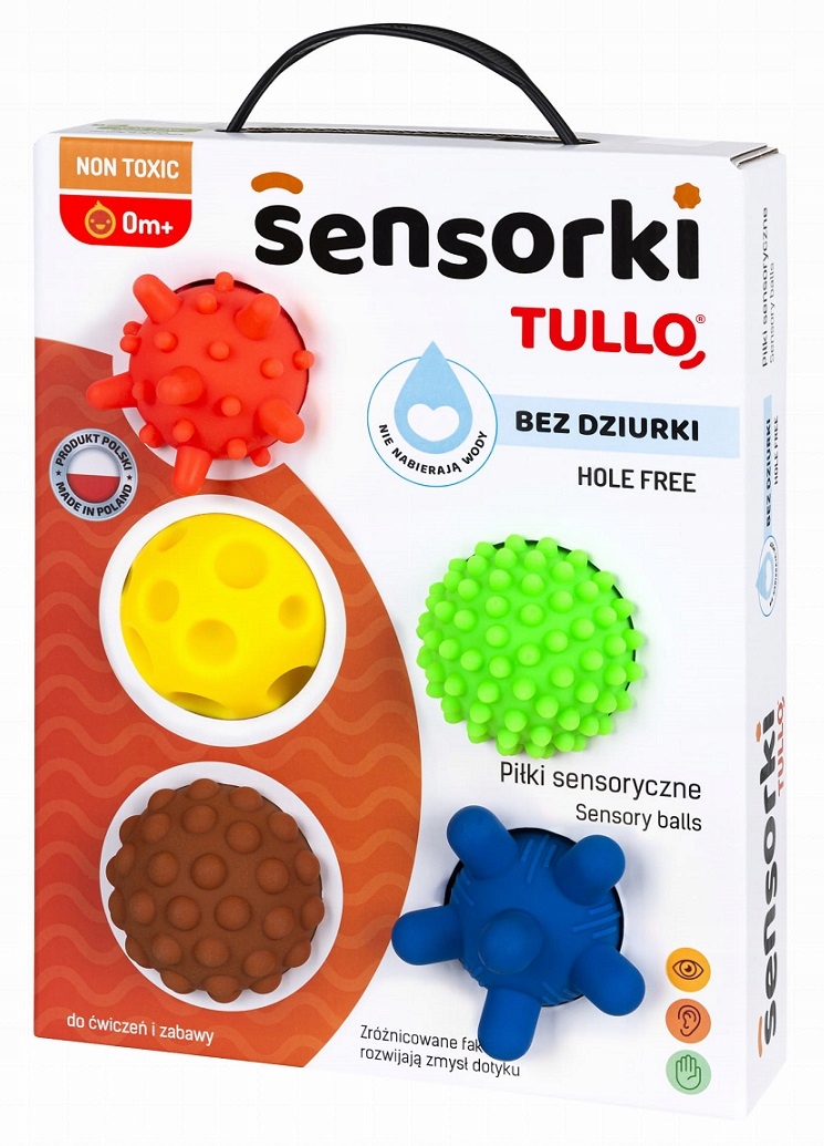 

Piłki sensoryczne 5szt Do masażu Dla malucha Tullo