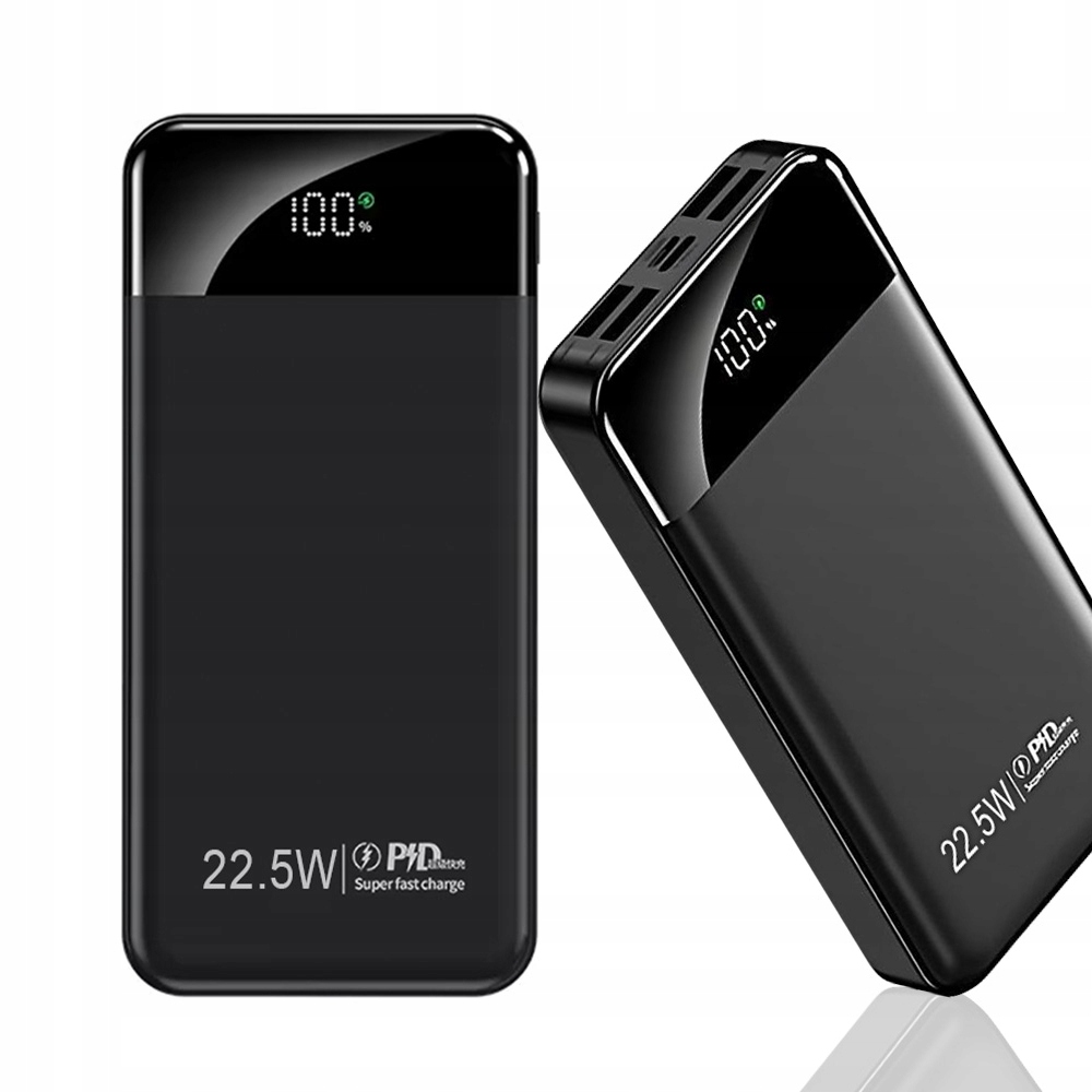 Szybki Powerbank 30000 mAh 22,5W Qc Pd Usb C Usb Power Bank Mocny Podróżny