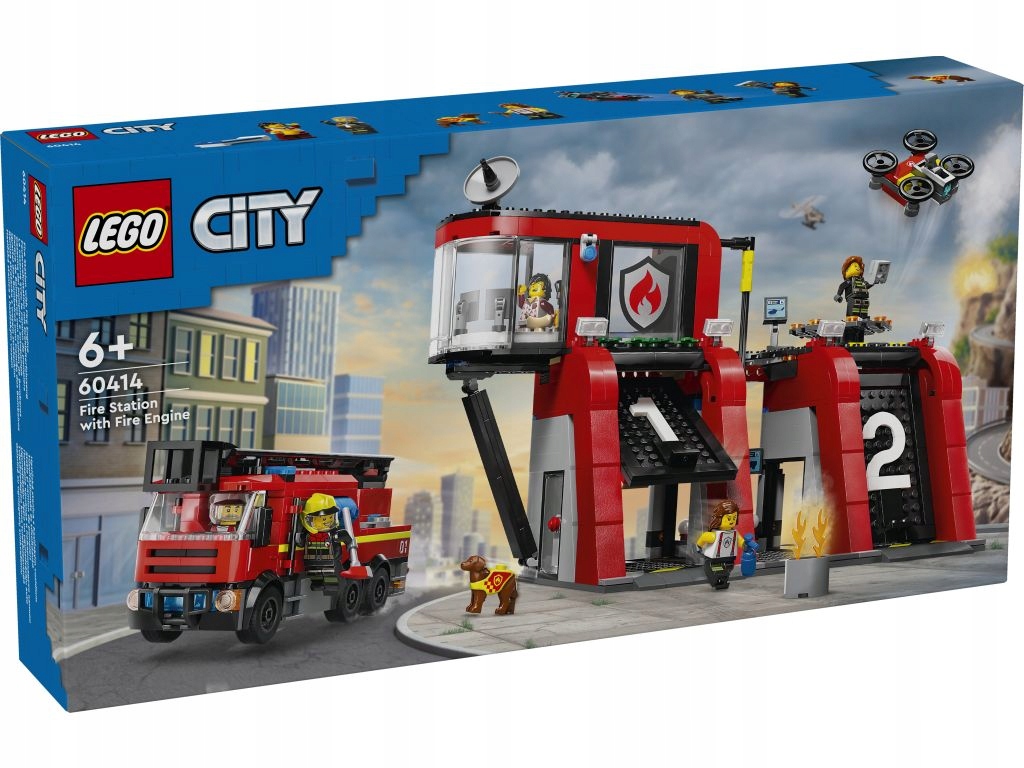 Lego 60414 City Hasičská stanice s hasičským autem