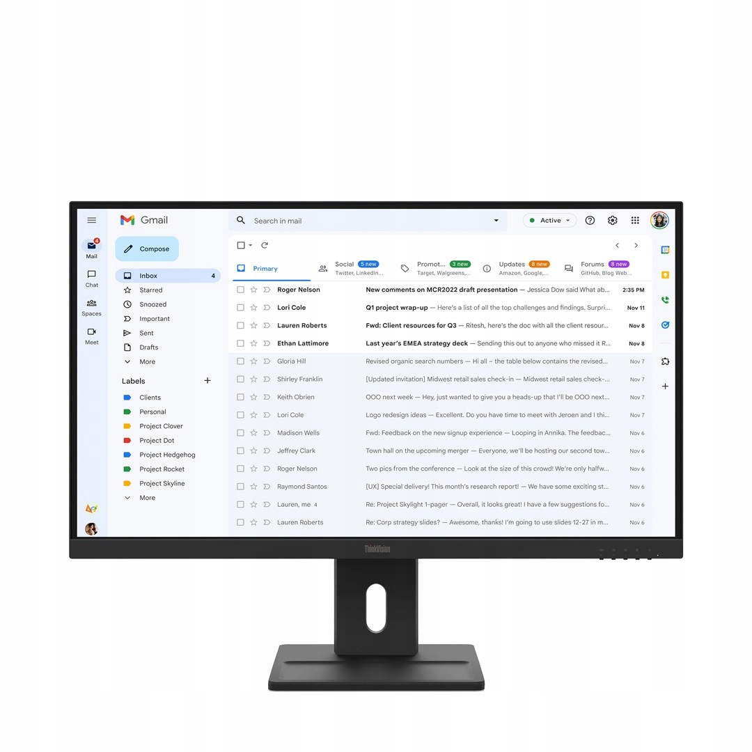 Monitor Lenovo ThinkVision E27-40 27" Hdmi Dp Vga