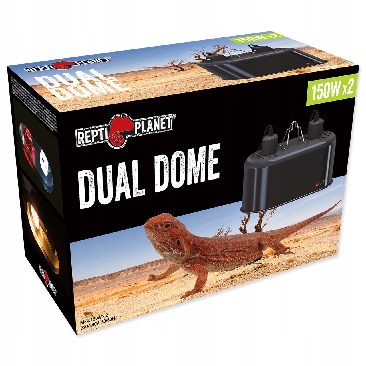 Levně Repti Planet Dvojitá Lampa Max 2X150W E27 svítidlo