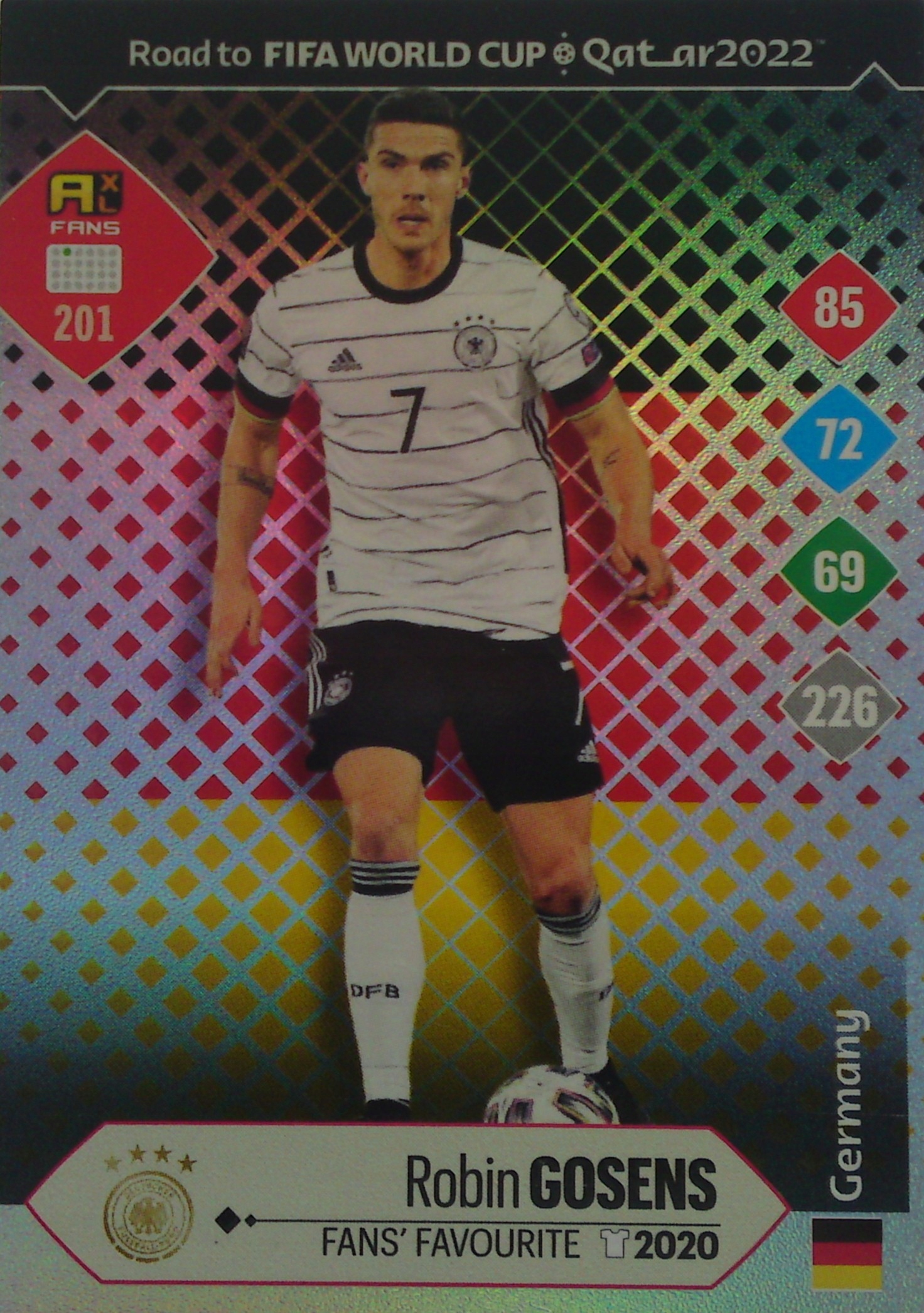 Panini Road Fifa World Qatar 2022 Fans' Favourite Robin Gosens 201
