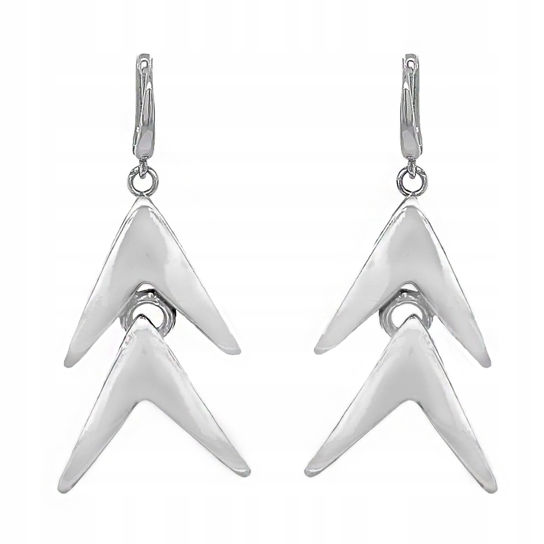 Stříbrné náušnice visací náušnice ryzost 925 Stříšky