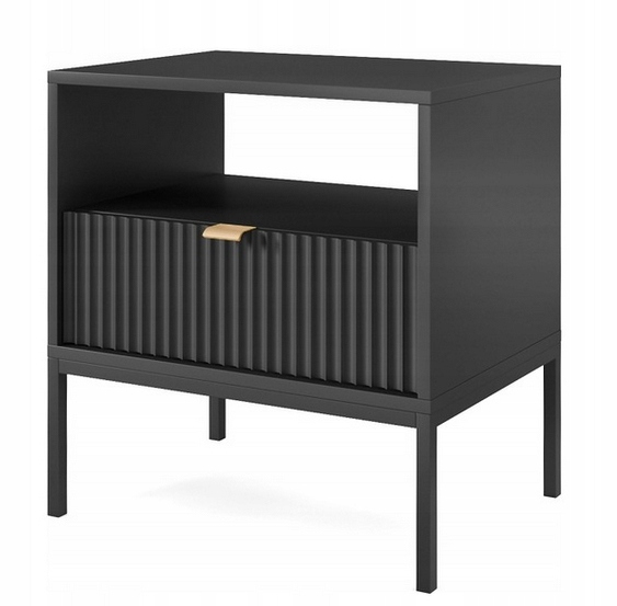 

Stolik nocny 54 czarny loftowy design Nov