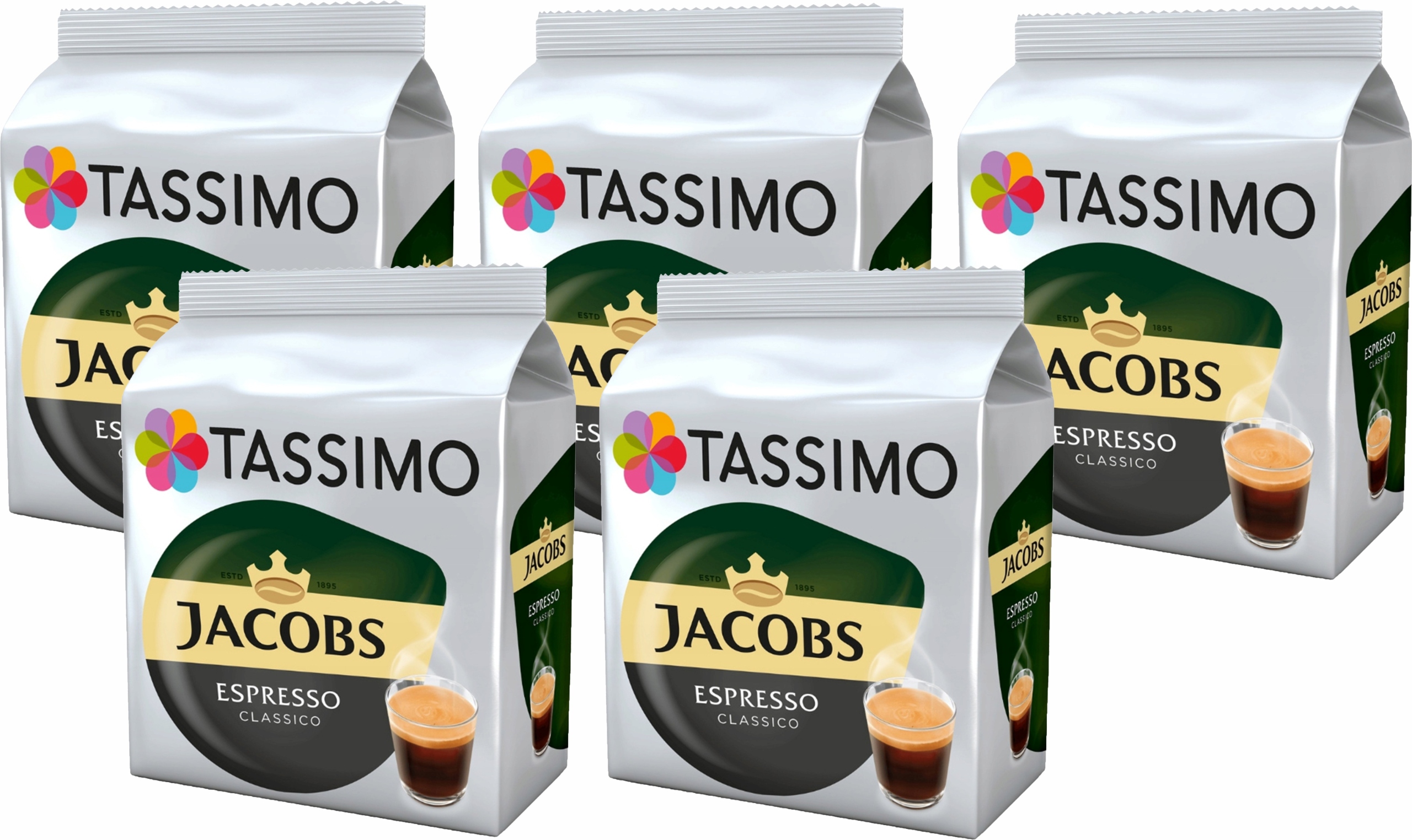 Levně Kapsle Tassimo Jacobs Espresso Classico 5 x 16