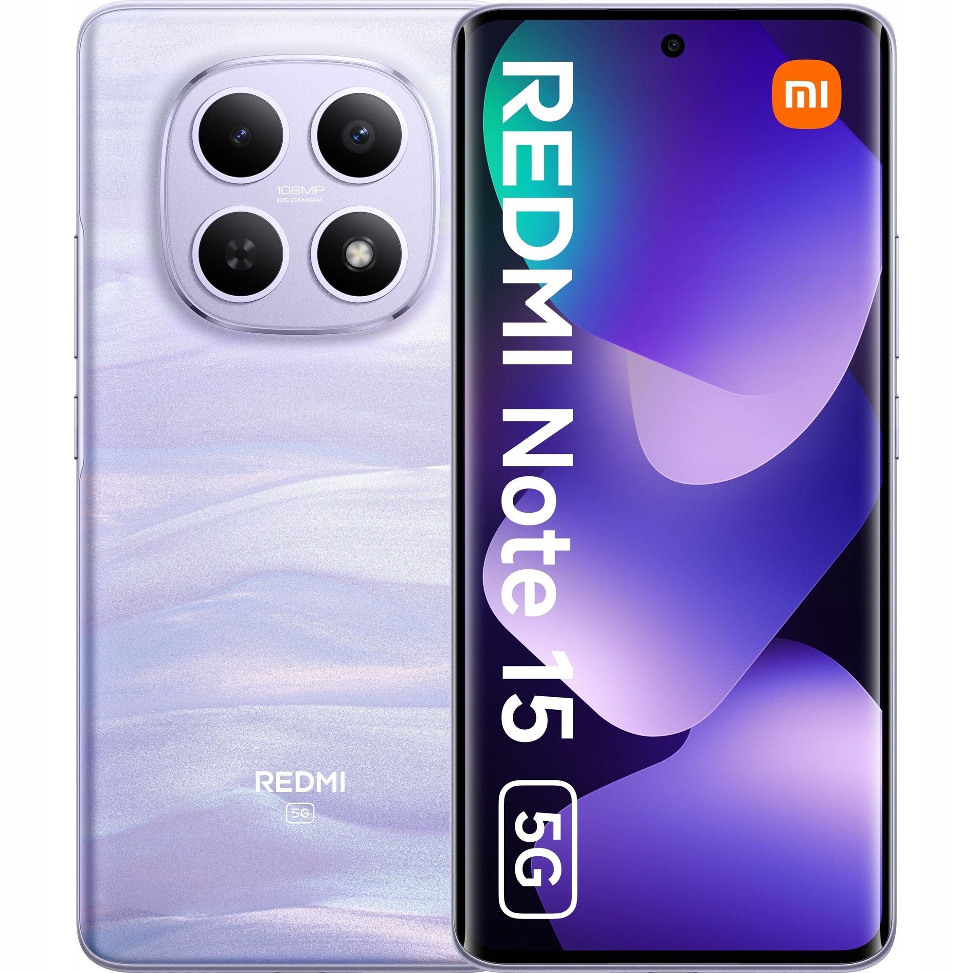 Smartfon Xiaomi Redmi Note 15 6/128GB 6.77” 120Hz 108Mpix 5G Mist Purple