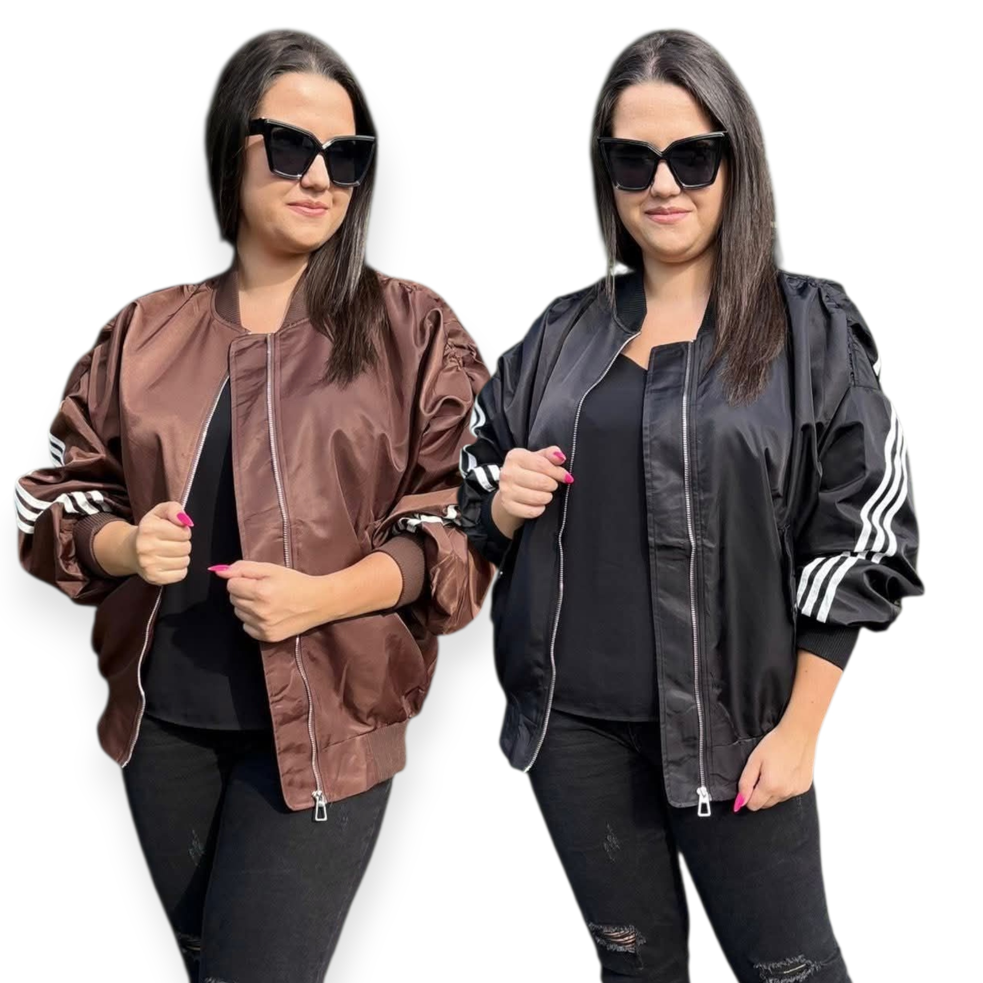bomber bunda, plus size, barvy na výběr, velikost 46/48/50