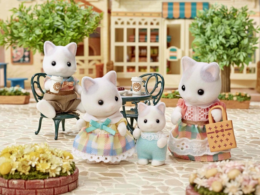 Sylvanian Families - Latte Cat Family Stan opakowania oryginalne