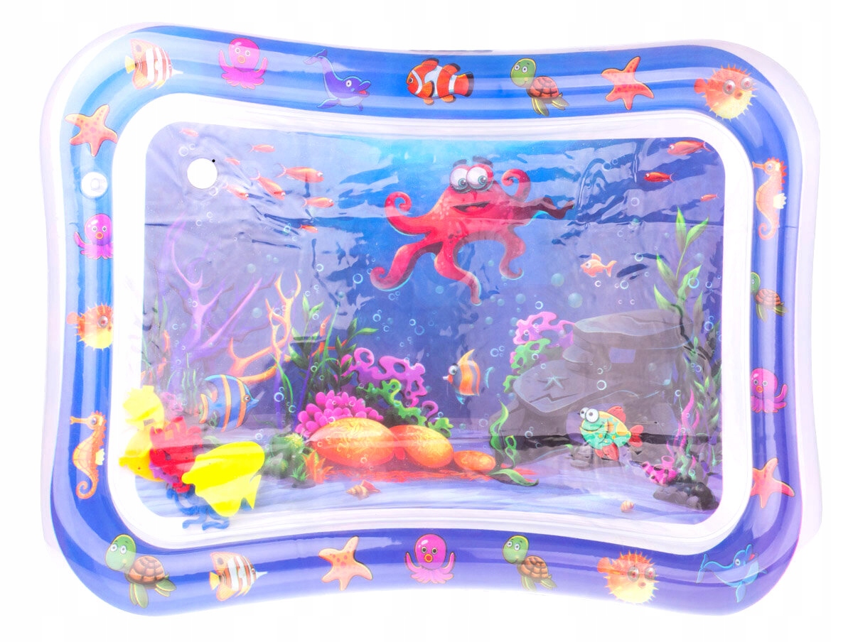 * Kolorowa dmuchana mata wodna dla niemowląt rybki