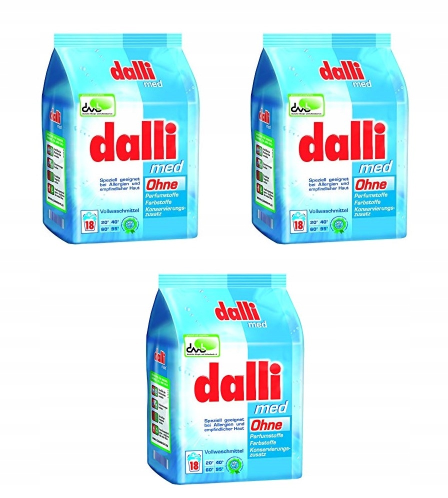 Levně Dalli Med Hypoalergenní Prací Prášek 3x1,215l