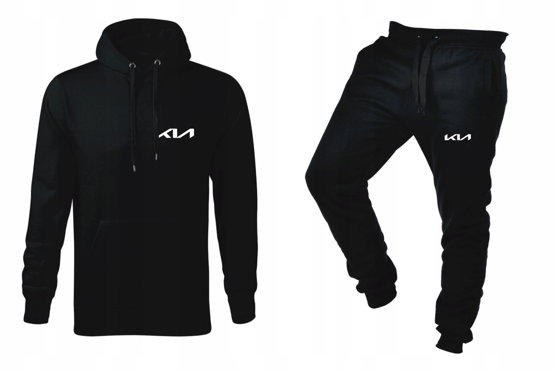 Tepláková Souprava Teplákovka Kia Mikina Kalhoty Černá XXL