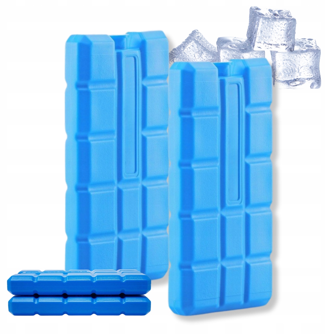 2x WKŁADY CHŁODZĄCE MROŻĄCE DO TORBY TERMICZNEJ LODÓWKI TURYSTYCZNEJ 200ml
