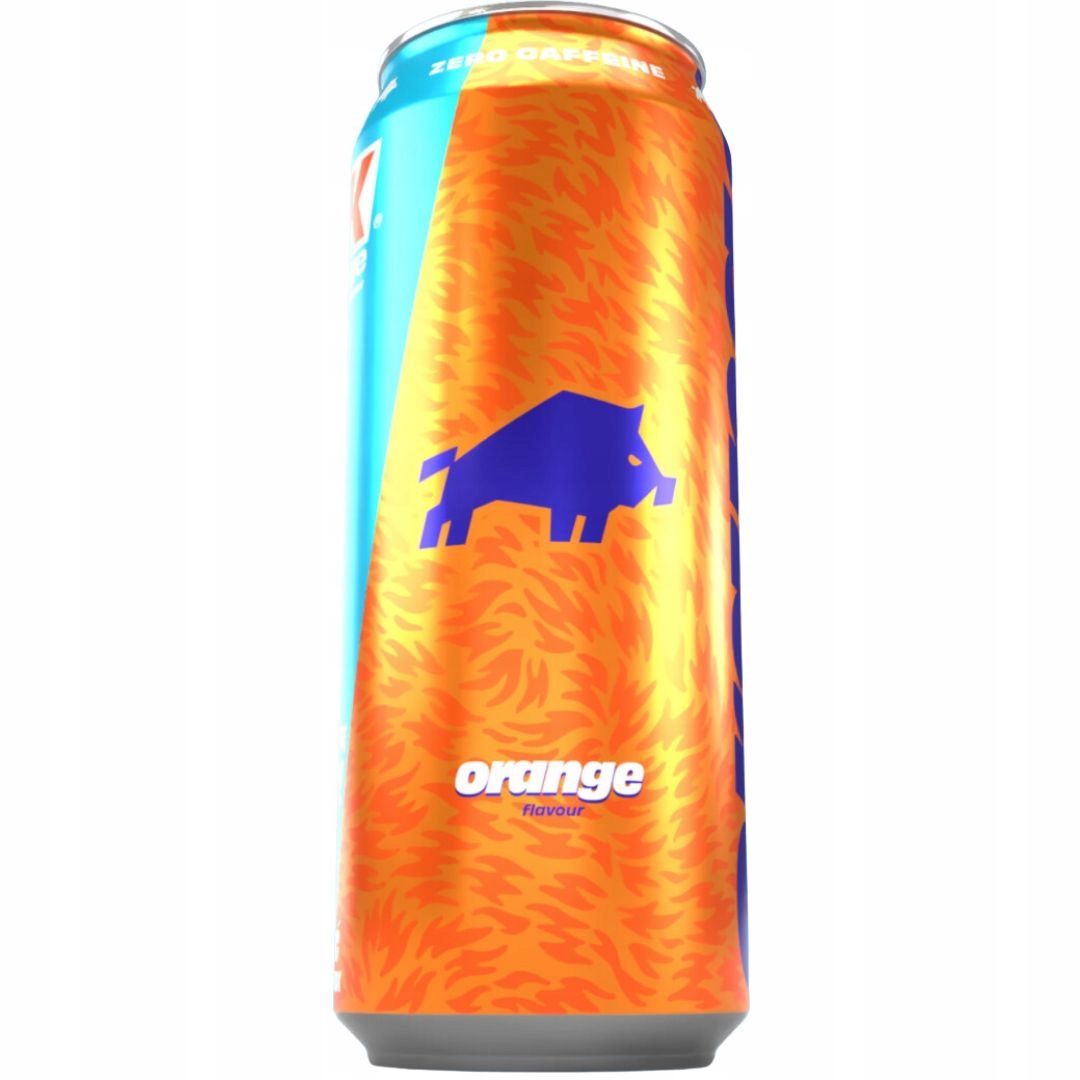 Wk Dzik Energy 500 ml oranžová bez kalorií bez kofeinu a cukru