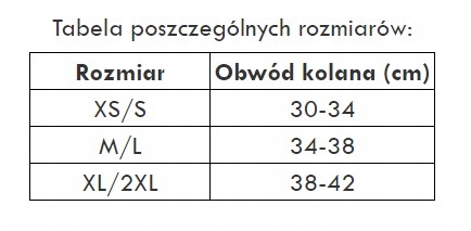 ORTEZY KOLAN POD K4 V2 2.0 ROZM. XL/2XL Rozmiar XL/XXL